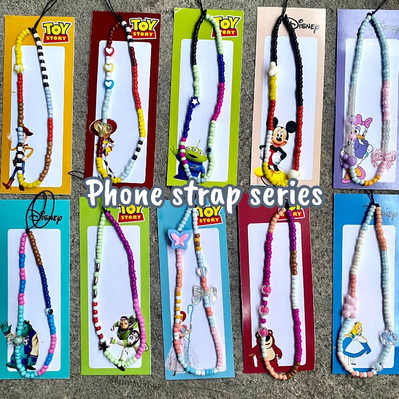 GANTUNGAN Phone Strap Toy Story Disney Series | ไม้แขวนลูกปัด HP