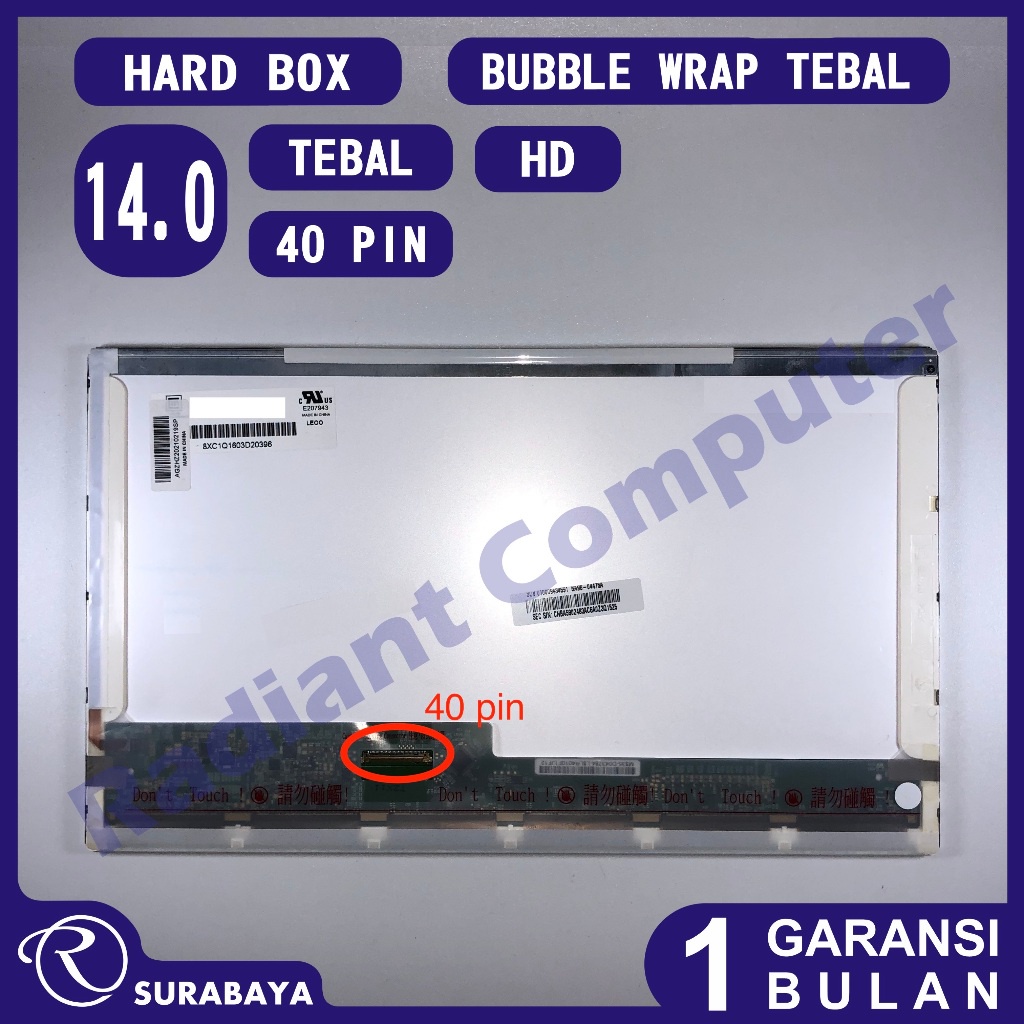 LCD LED Asus B43 B43A B43E B43F B43J B43S B43V K84H K84HR K84HY