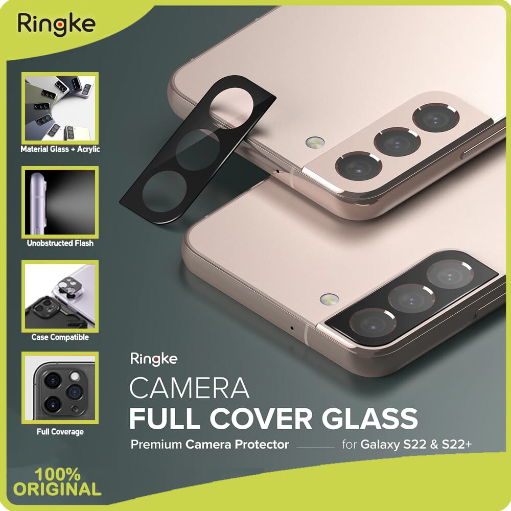 Ringke S22 / S22 Plus ตัวป้องกันกล้อง กระจกนิรภัย
