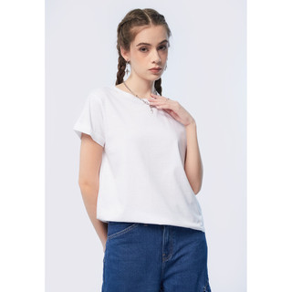 COLORBOX Basic Short Sleeve T-Shirt Off White