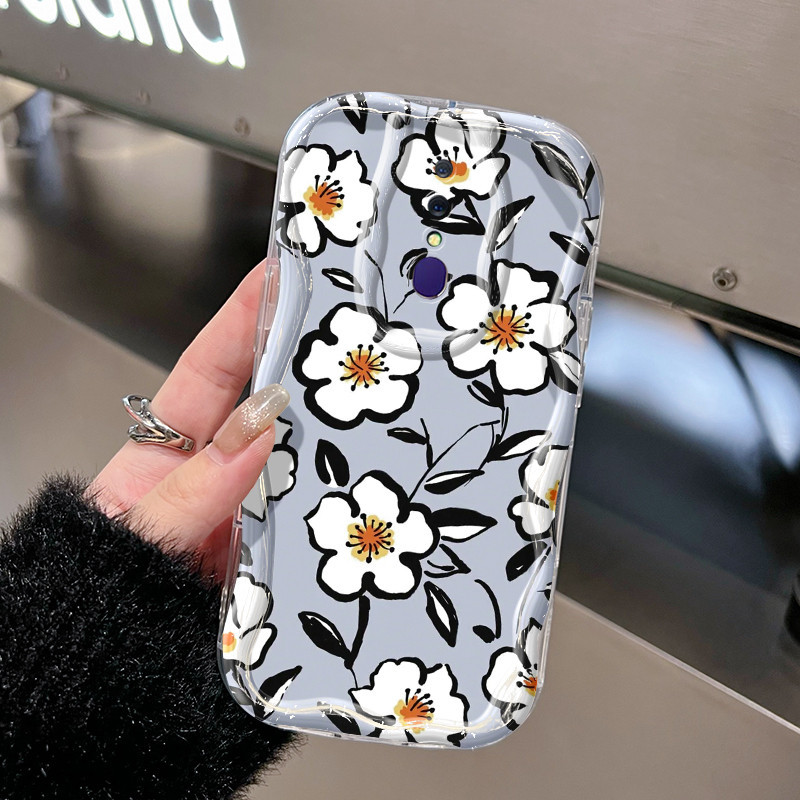 เคสป้องกันโทรศัพท์มือถือ แบบนิ่ม ลายดอกไม้ สําหรับ OPPO F11 A9 2019 A9x