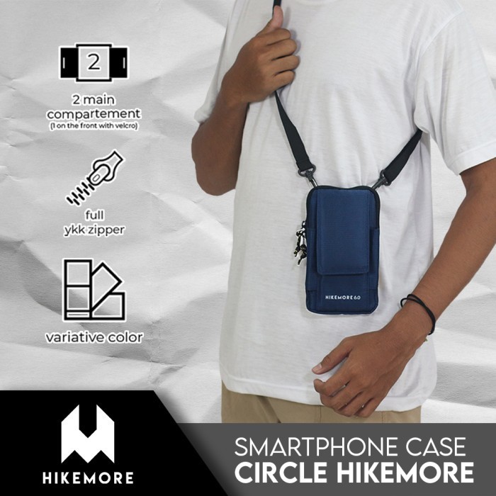 HP Hikemore Circle กระเป๋าสะพายสําหรับผู้ชายและผู้หญิง - HM Navy 2024 ล่าสุดอินเทรนด์หรูหราอินเทรนด์