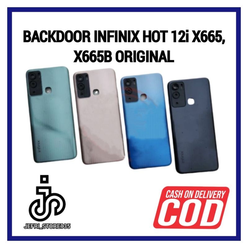 BACKDOOR ฝาหลังฝาหลัง HOUSING INFINIX HOT 12i X665,X665B ต้นฉบับ