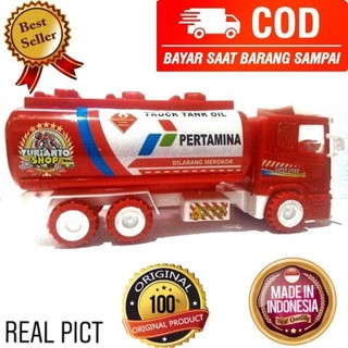 PROMO (COD) Mainan Truk SHELL ST2019 mobil tanki pertamina / Shell