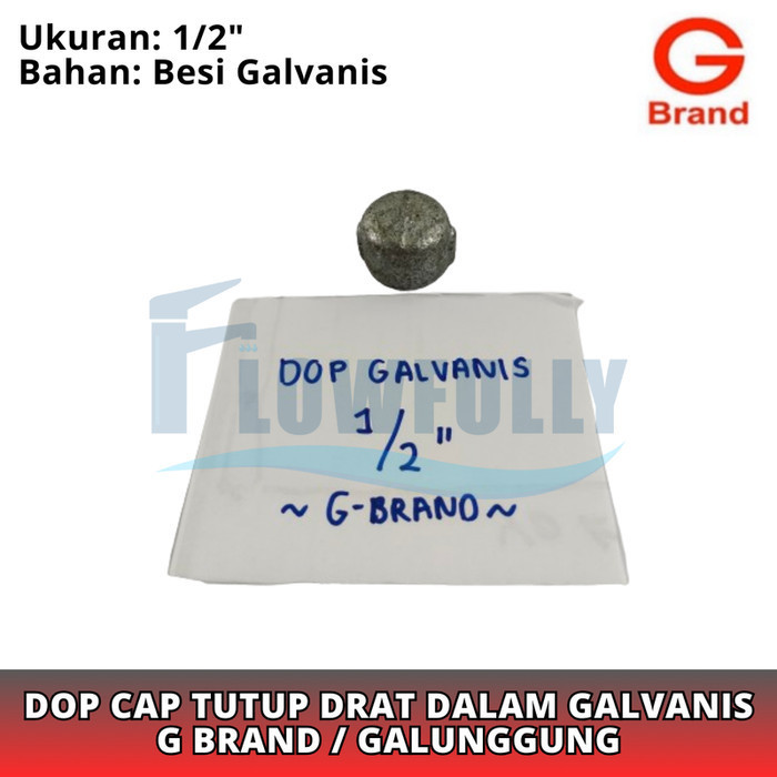 1/2 INCH GALVANZED IRON DOP CAP G ยี่ห้อ CAP 0.5 DIM
