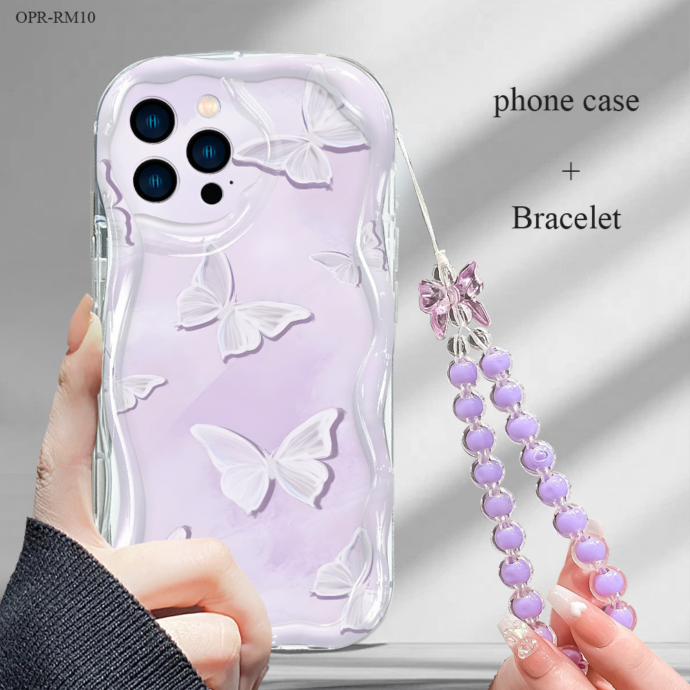 Realme 12 10 9i 8 7 7i 6 6i 5 5i 5S 2 C17 Plus 5G Pro Soft Casing Phone Case Cartoon Star Butterfly 