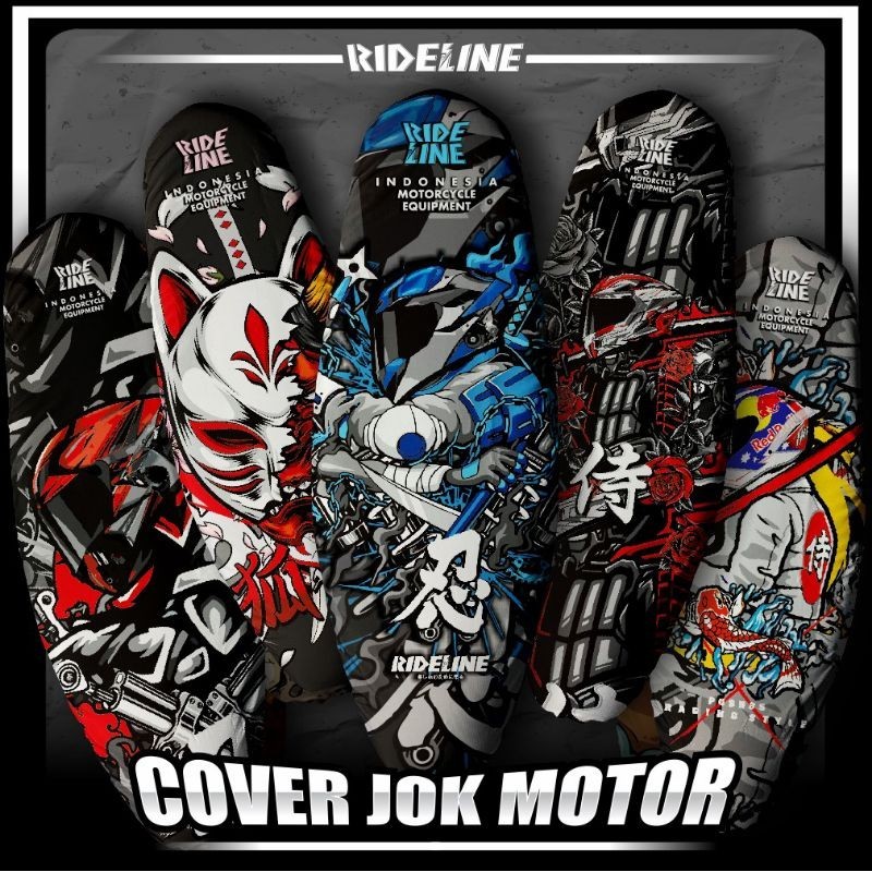 RIDELINE WATERPROOF FULL PRINT ฝาครอบที่นั่งรถจักรยานยนต์