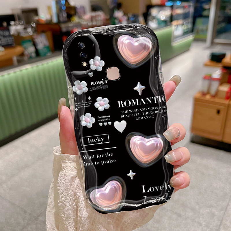 HP VIVO V9 V9 Pro V9 Youth Y85 Y85A Z1i Z3x เคสโทรศัพท์ป้องกันกรณี Shining Bow Soft Texture รูปแบบ s