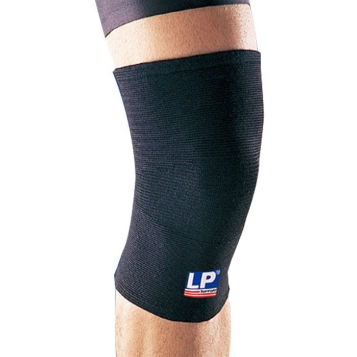 Elastic Knee Support Lp 601 / Knee Brace LP 601 - Original - สีดํา, Xl