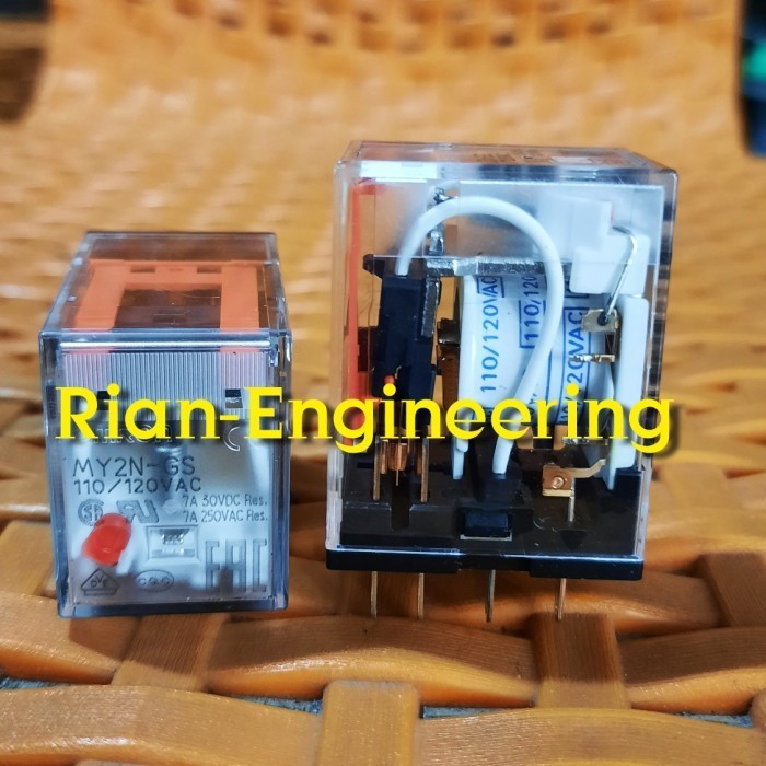 รีเลย์เดิม Omron My2N-Gs My2Ngs 110Vac 110-120Vac 8 ฟุต