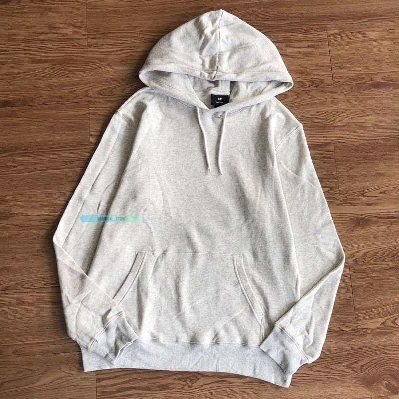 HOODIE H*M REGULAR FIT LIGHT GREY