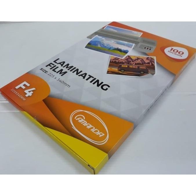 เคลือบพลาสติก F4 100 ไมครอน Amanda Folio