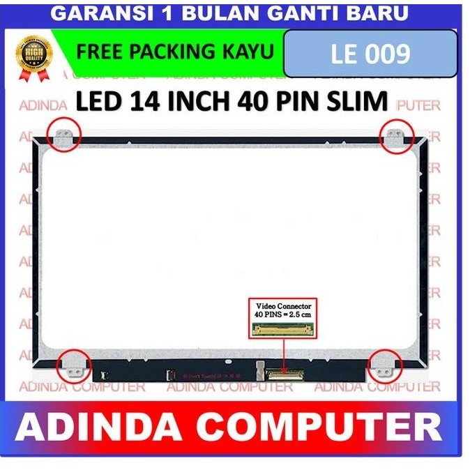 LCD LED Lenovo Ideapad S410P S415 Y400 Y410P Y470P 14.0 40 Slim ใหม่ล่าสุด