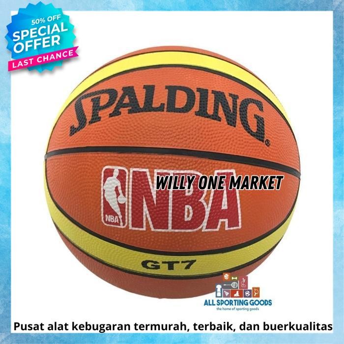 BASKETBALL MIKASA SPALDING NBA GT7 RUBBER SIZE 7 ส่วนใหญ่โดย WILLY ONE MARKET