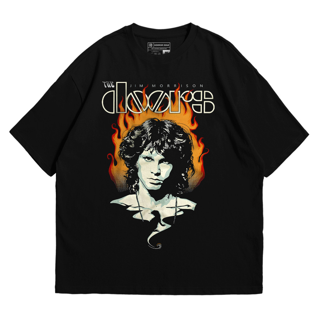 Hitam เสื้อยืดวง Unisex Black The Door ไซส์ S-XXL