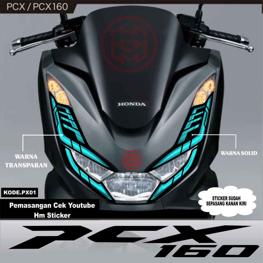 PCX 160 สติ๊กเกอร์ไฟหน้า PX01 ใหม่