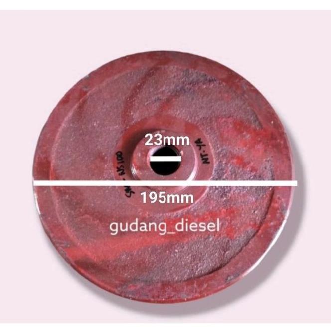 พัดลมปั๊มน้ําใบพัด Ns100/4 นิ้ว (8 ใบ) ด้านบน