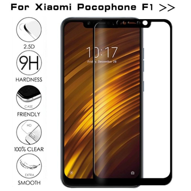 LAYAR TEMPERED GLASS FULL GLUE XIAOMI POCO F1 POCO F2 PO POCO F3 X3 GT X3 C3 M3 PRO 5G M3 POCO F4/F4