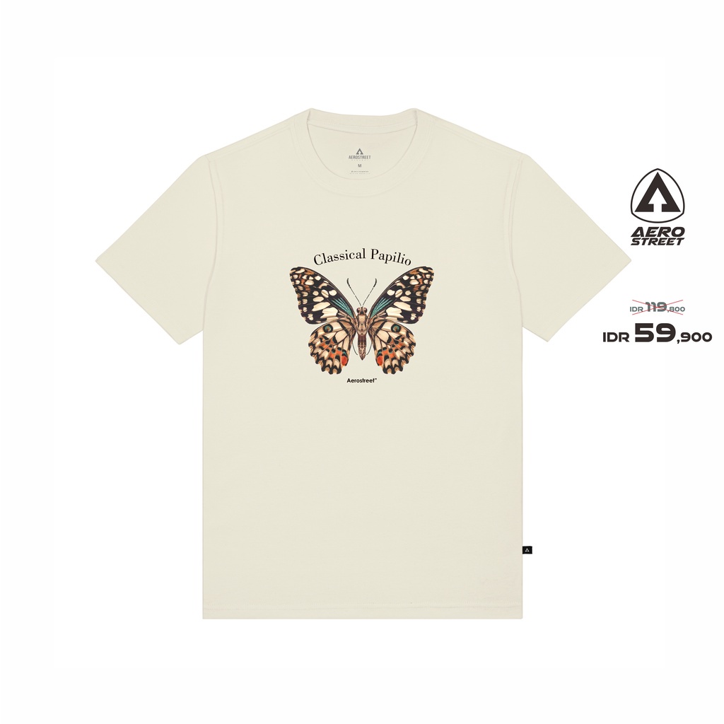 เสื้อยืด Aerostreet Papilio Cream เสื้อยืด ABDAA