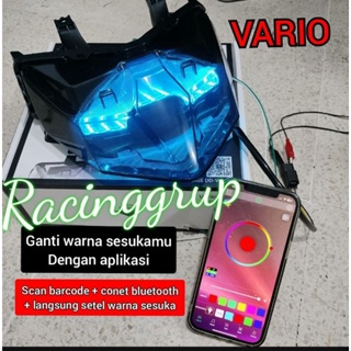 ไฟหยุด LED 150 ดวง Vario 125 ใหม่ 2018-2020 ตามวิดีโอ ไฟท้าย LED สามารถตั้งค่าได้โดยใช้แอปพลิเคชัน