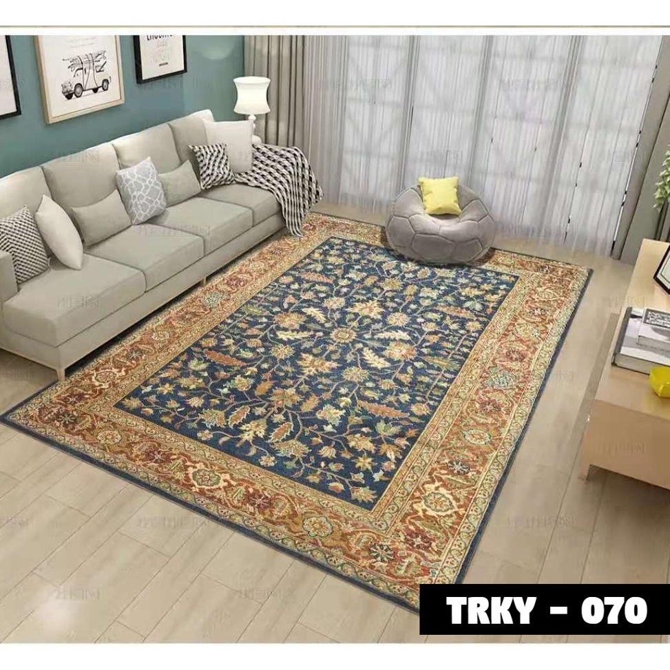 ใหม่ล่าสุด TURKEY 2 เมตร x 1/4 เมตรต้นฉบับนําเข้า TURKEY CARPET คุณภาพที่เหนือกว่า TURKEY AMBAL