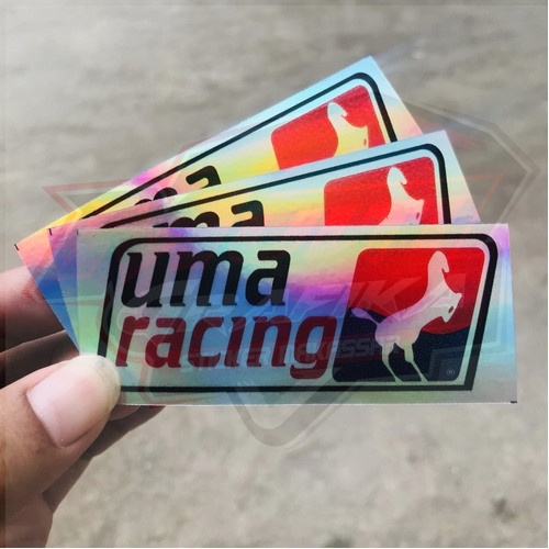 UMA RACING สติ๊กเกอร์แข่ง Uma Hologram Rainbow Anti-Ait Motor Racing