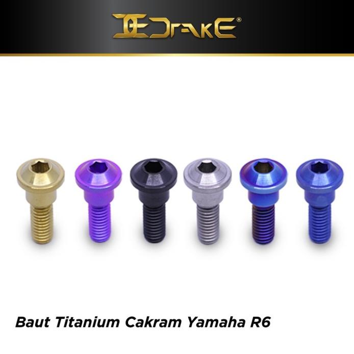 ล่าสุด Drake Titanium Disc Bolts M6 Yamaha R6 จัดส่งฟรี