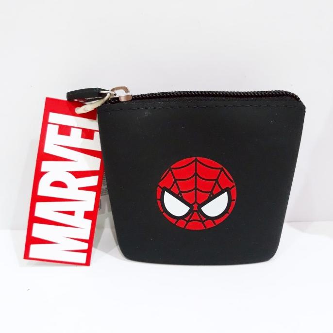 กระเป๋าใส่เหรียญ ซิลิโคน ลาย Marvel X Miniso Spider Man Avengers Limited Quality