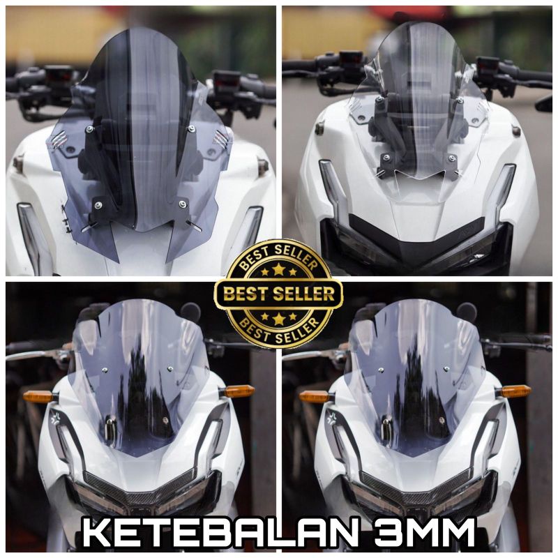 Adv visor (3MM THICK) - adv กระจกบังลม - adv visor 160 - visor adv 150 - visor tdr