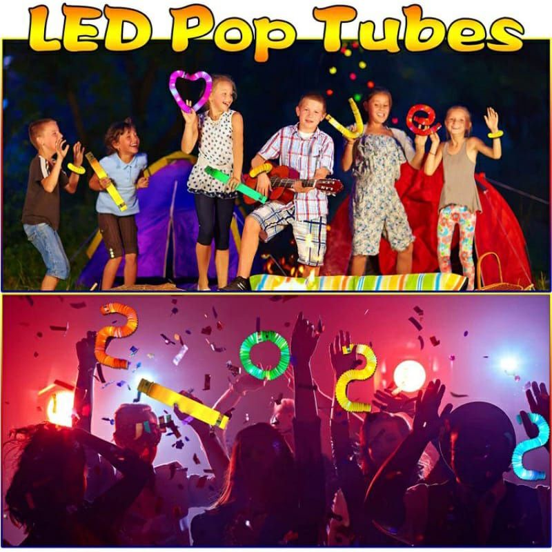 ยืดหยุ่น LED Pop Tube ของเล่นเด็กสามารถรูปได้ทุกอย่าง