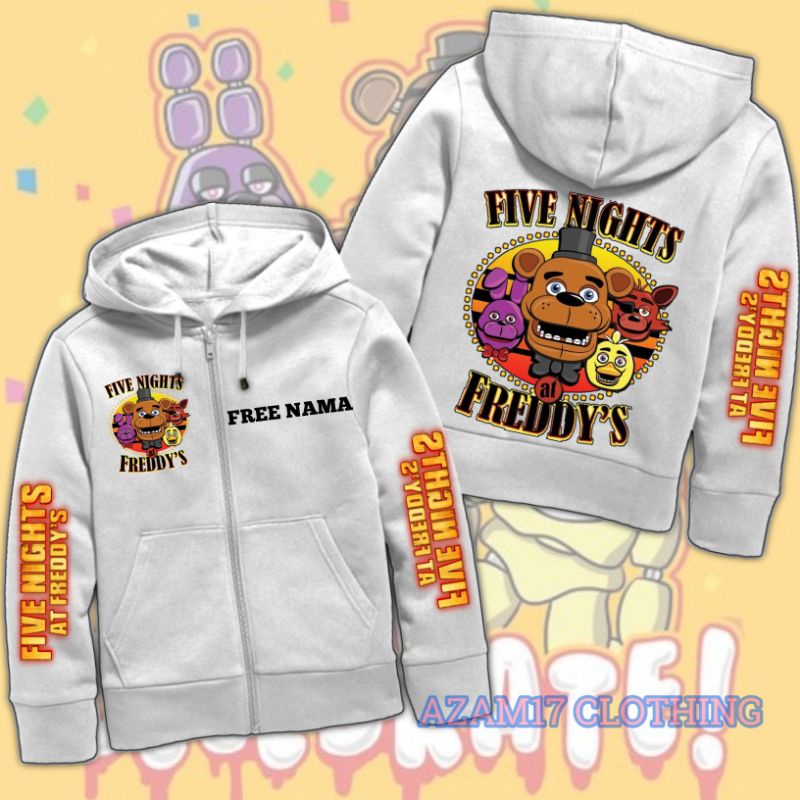 กลางคืนที่ FREDDY CHILDRENS ZIPPER HOODIE JACKET FREEDY FASSEAR FNAF ZIPPER JACKET