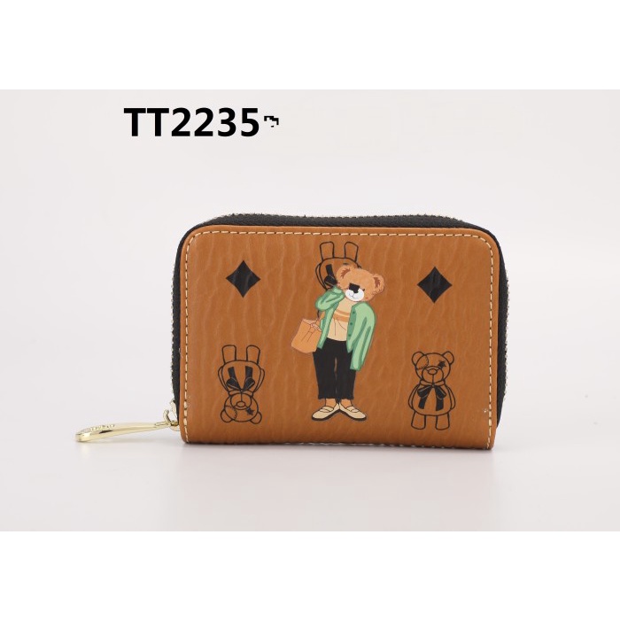 Ttwn Bear Original TT2235 กระเป๋าสตางค์ ลายช็อคโกแลต สําหรับผู้หญิง TTWNBEAR