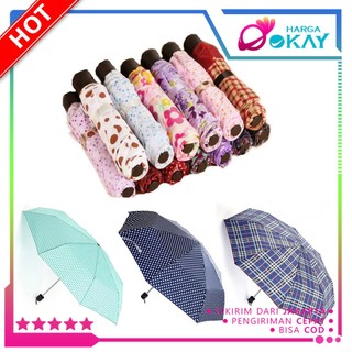 HO Payung Lipat Motif Folding Umbrella Payung Lipat Murah Motif Random