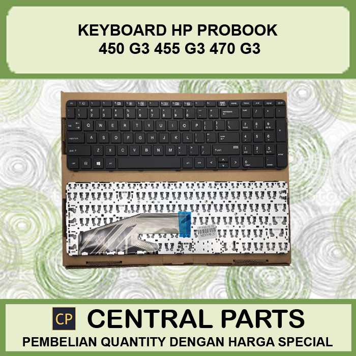 คีย์บอร์ดสําหรับ HP ProBook 450 G3 470 G3 455 G3