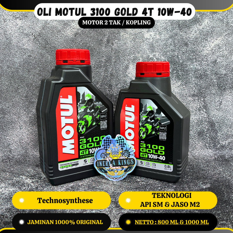Motul 3100 GOLD 4T 10W40 มอเตอร์น้ํามัน 0.8 1 ลิตร 2T RX king Ninja KLX