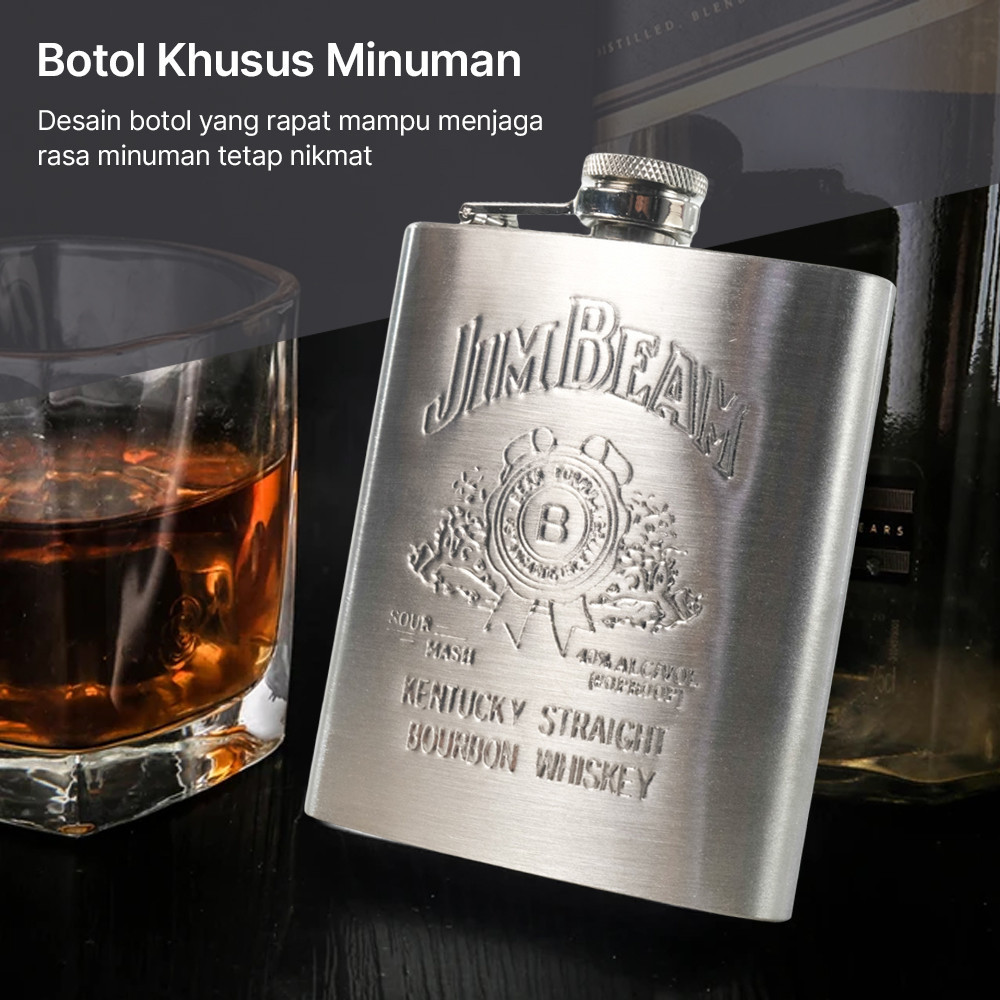 ขวดน้ําดื่ม Hip Flask 7oz - F0212