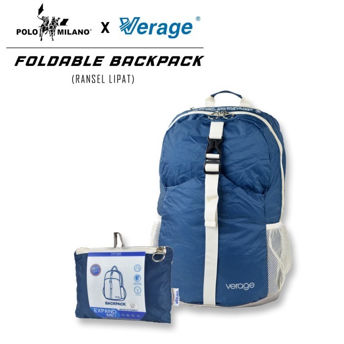 กระเป๋าเป้สะพายหลังแบบพับได้ Polo Milano x Verage