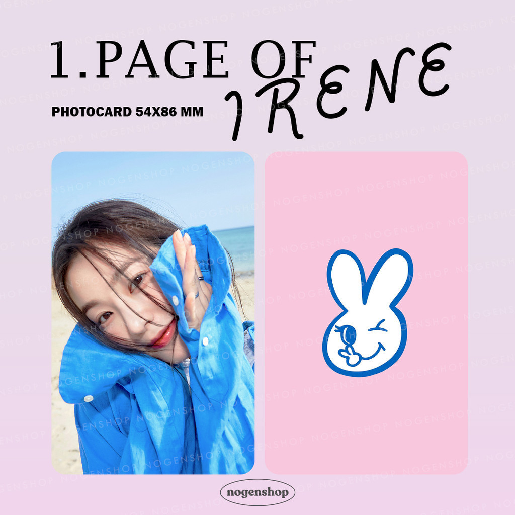 [UNOFFICIAL/FANMADE] PHOTOCARD PC RED VELVET RV IRENE 1 PAGE OF IRENE
