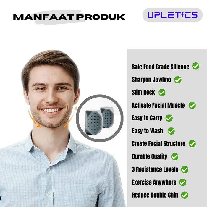 Upletics Jawline Exerciser Jawline & Chubby Cheek เครื่องมือออกกําลังกายกระชับสัดส่วน
