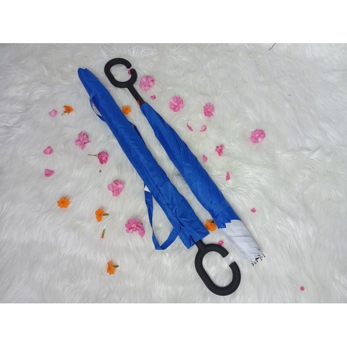 Kazbrella Sky Brand White 2Nd Gen Reverse Umbrella - M-805