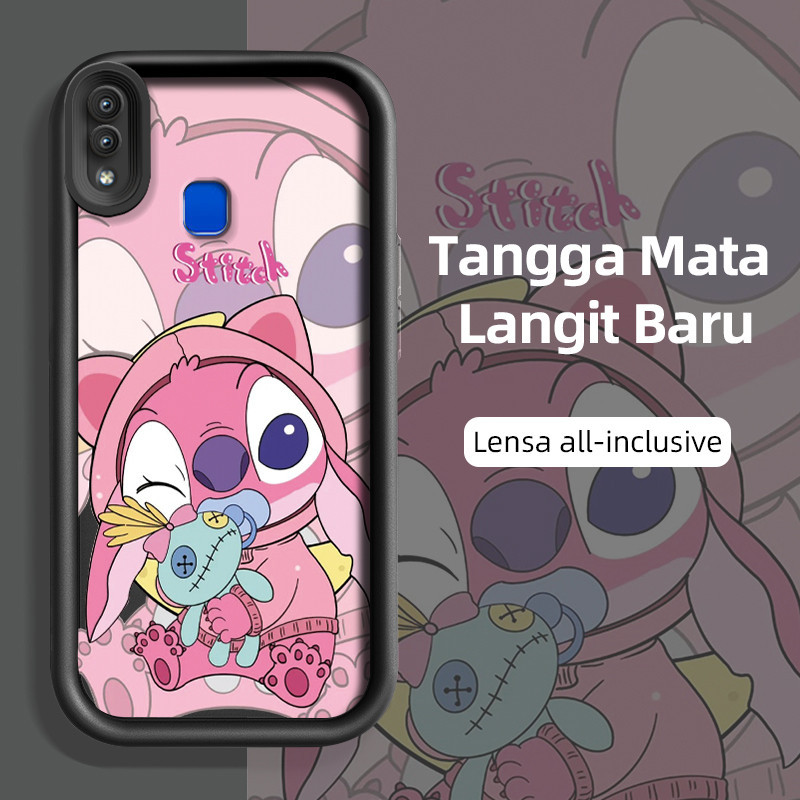 MERAH HP Casing VIVO Y95 Y93 Y93s Y91 Y91i Y91C Y90 Y1s Y81 Y81i Y81s Y83 เคสโทรศัพท์มือถือปลอกสีชมพ