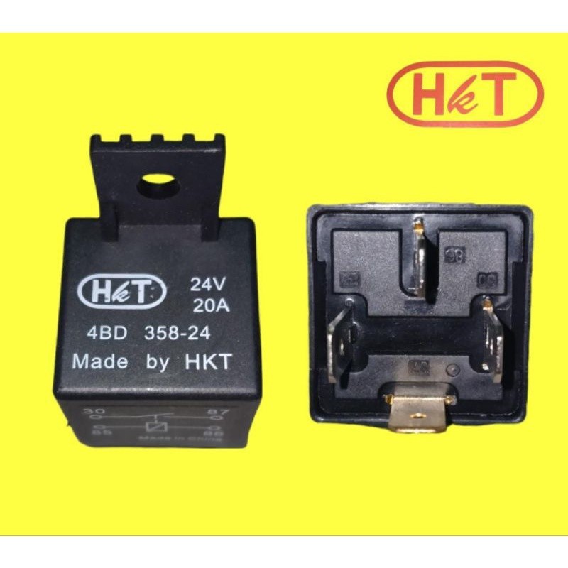 HKT 24V 20A RELAY 4 ขา