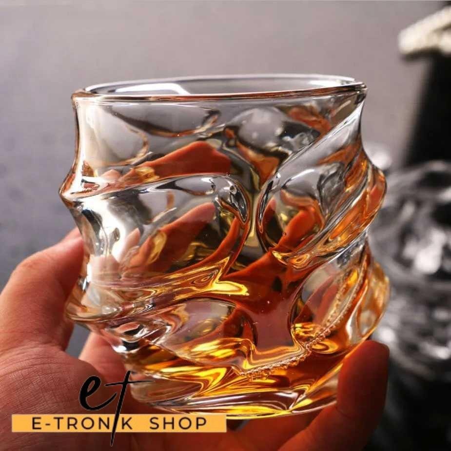ETRONIK Shahameh Whisky Crystal Classic Rock Glass 300ml - YJ102