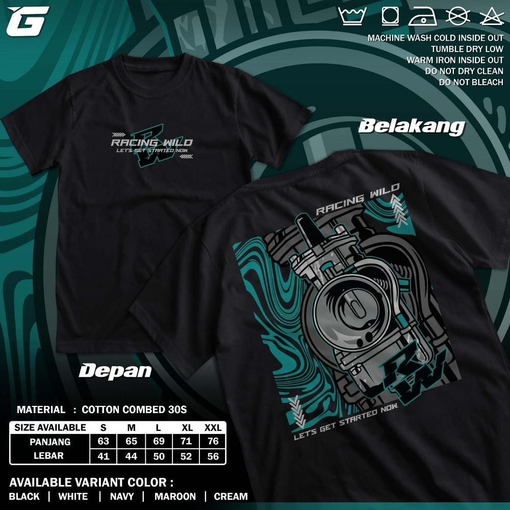 Limited Edition Wild Lets เริ่มต้นตอนนี้ Rw คาร์บูเรเตอร์ Racing เสื้อยืด Herex รถจักรยานยนต์ Distro