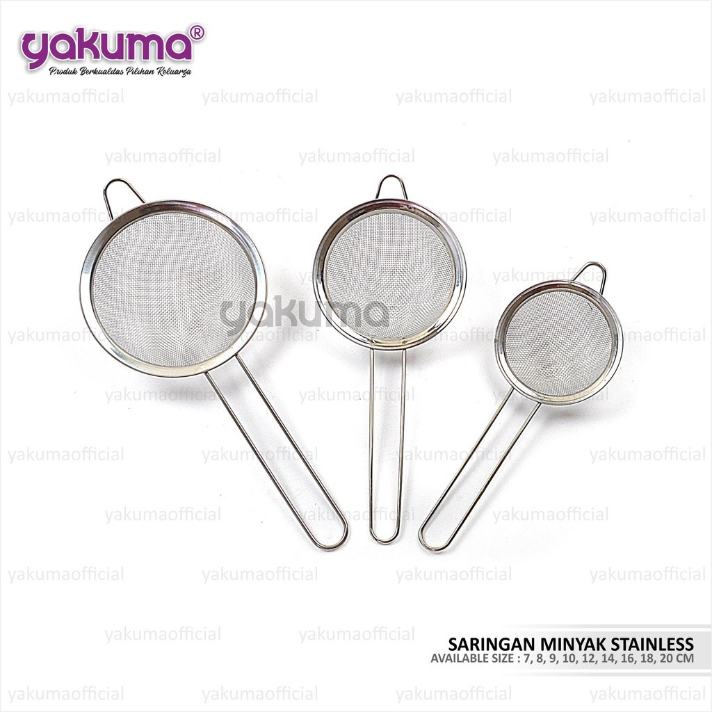 STAINLESS OIL / TEA STRAINER 16 CM