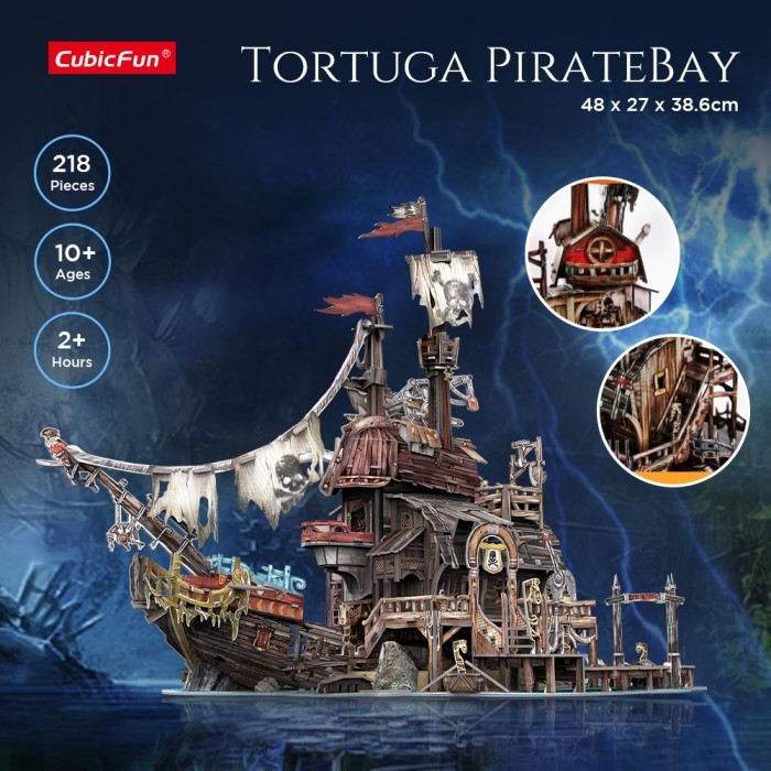 Cubicfun Tortilla Pirate Bay -3D Puzzle - Mizan Medan