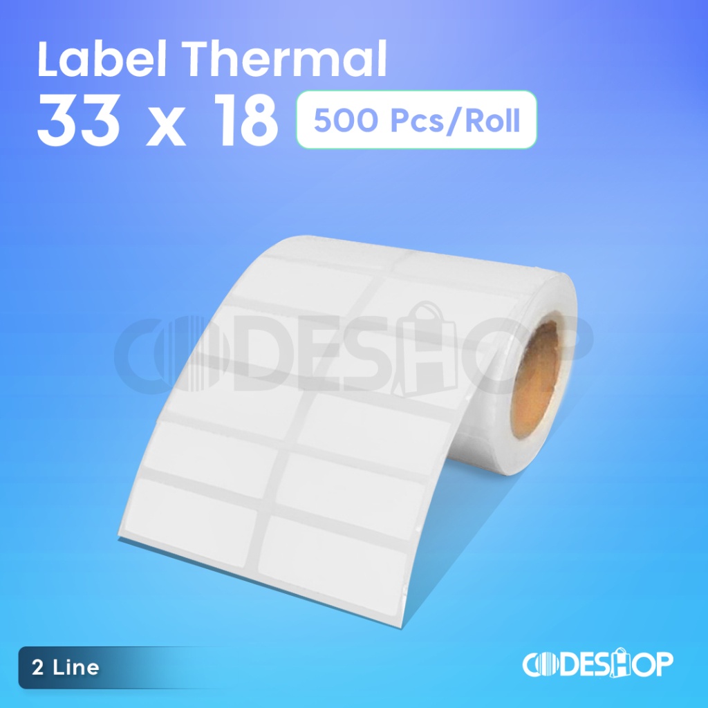 BARCODE LABEL 33X19 MM THERMALT STICKER 33 X 19 เส้นทาง 420 ชิ้น