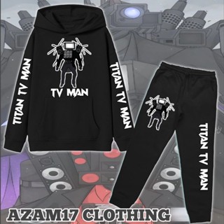 เสื้อแจ็กเก็ตสูท เสื้อฮู้ดดี้ กางเกงจ็อกเกอร์ Titan Tv Man อัพเกรด Skibidi สําหรับเด็กผู้ชาย ผู้หญิง