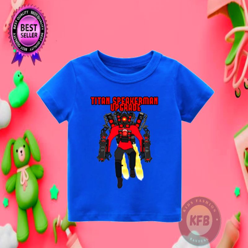 เสื้อยืด Titan CAMERAMAN UPGRADE สําหรับเด็ก ส่วนผสมพรีเมี่ยม