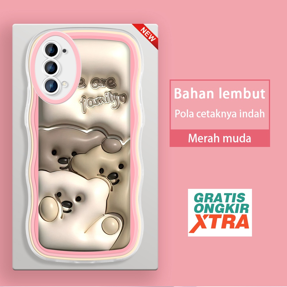 OPPO Reno 2Z 3 4 4F 5 5K 6 7 8T 7Z 8Z 9 F21 S A1 Pro 5G 4G เคสโทรศัพท์ We Bare Bears รูปแบบ 3D สีสัน